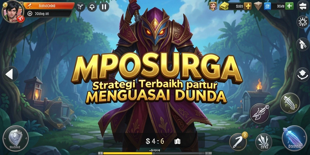 Tangkapan layar MPOSURGA yang menunjukkan momen pertempuran strategi yang intens.