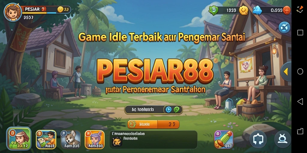 Gameplay PESIAR88 yang menarik dan menyenangkan di layar utama.
