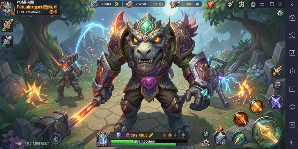 Tampilan gameplay yang menawan dalam POMPA88 dengan petualangan epik.