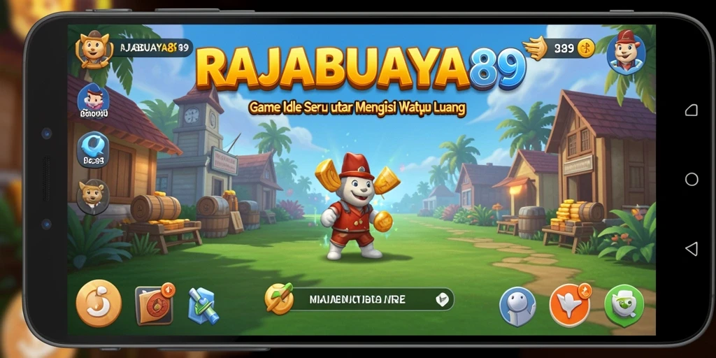 Tampilan gameplay RAJABUAYA89 dengan mekanisme Idle yang menarik.
